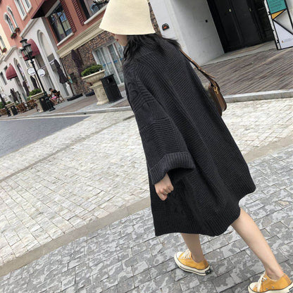 Casual Office Lady Knitted Cardigan Overcoats