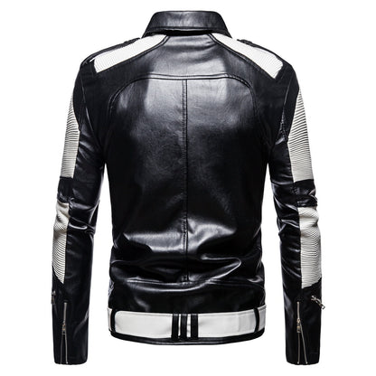 Fall Plus Sizes Pu Leather Jackets for Men