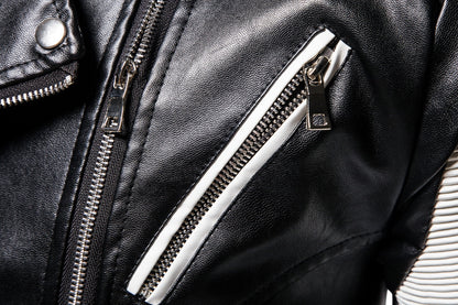 Fall Plus Sizes Pu Leather Jackets for Men