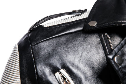 Fall Plus Sizes Pu Leather Jackets for Men