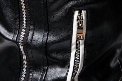 Fall Plus Sizes Pu Leather Jackets for Men