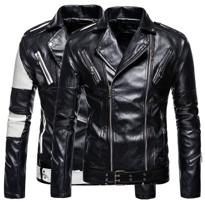 Fall Plus Sizes Pu Leather Jackets for Men