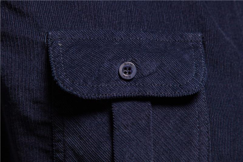 Casual Men Cotton Long Sleeves Shirts
