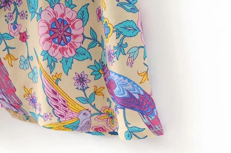 Peacock Print Bohemia Tassel Dresses-STYLEGOING