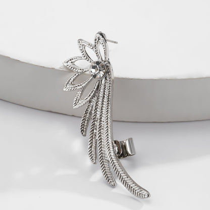 Fashion Diamond Inlay Wings Shape Women Earrings