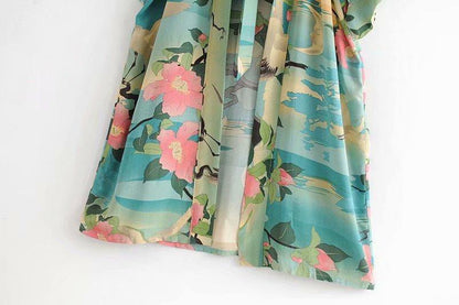 Bohemia Lotus Kimono Cover Ups-STYLEGOING