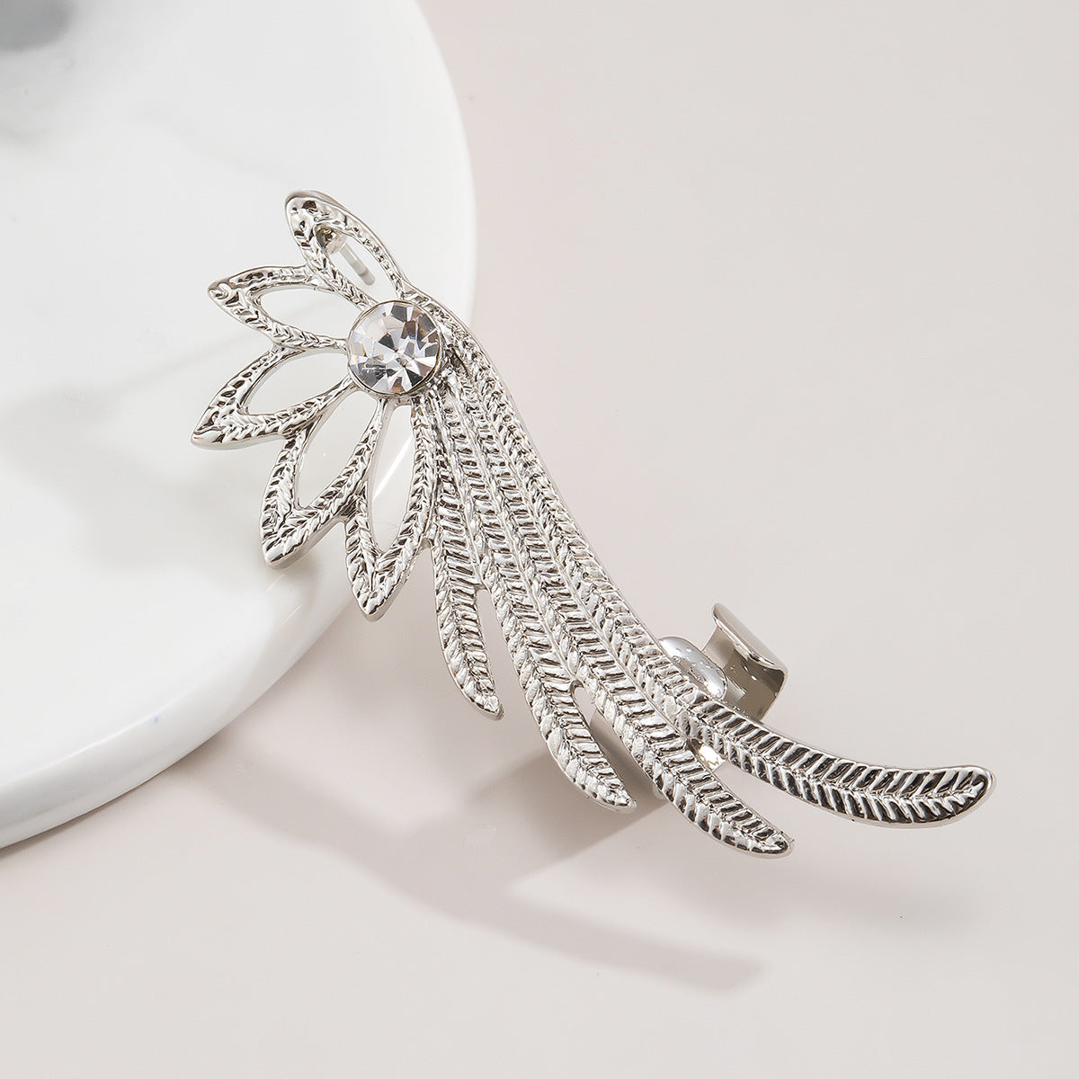 Fashion Diamond Inlay Wings Shape Women Earrings