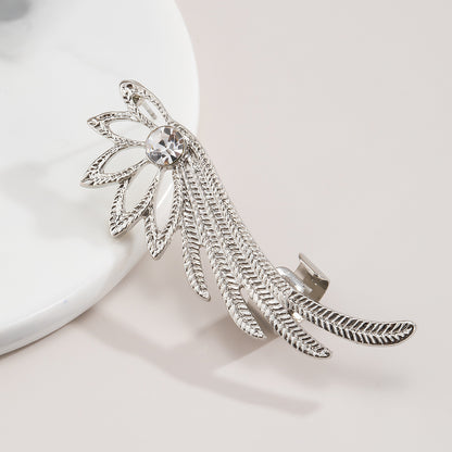 Fashion Diamond Inlay Wings Shape Women Earrings