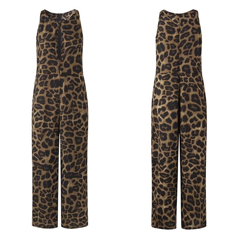 Sexy Leopard Plus Size Women Casual Rompers-STYLEGOING