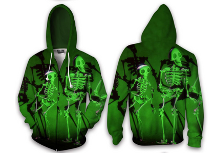 Plus Size Horrible Halloween 3D Print Hoodies-STYLEGOING