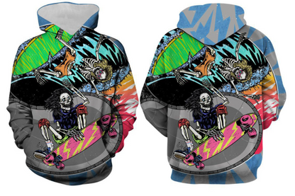 Plus Size Horrible Halloween 3D Print Hoodies-STYLEGOING