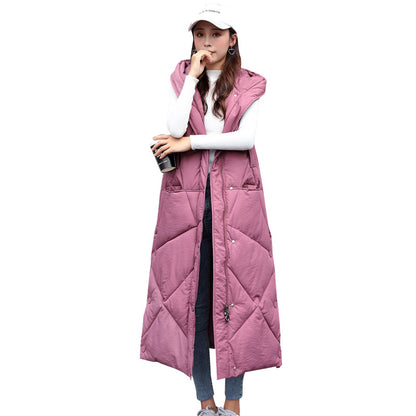 Casual Women Thicken Overknee Long Vest for Winter