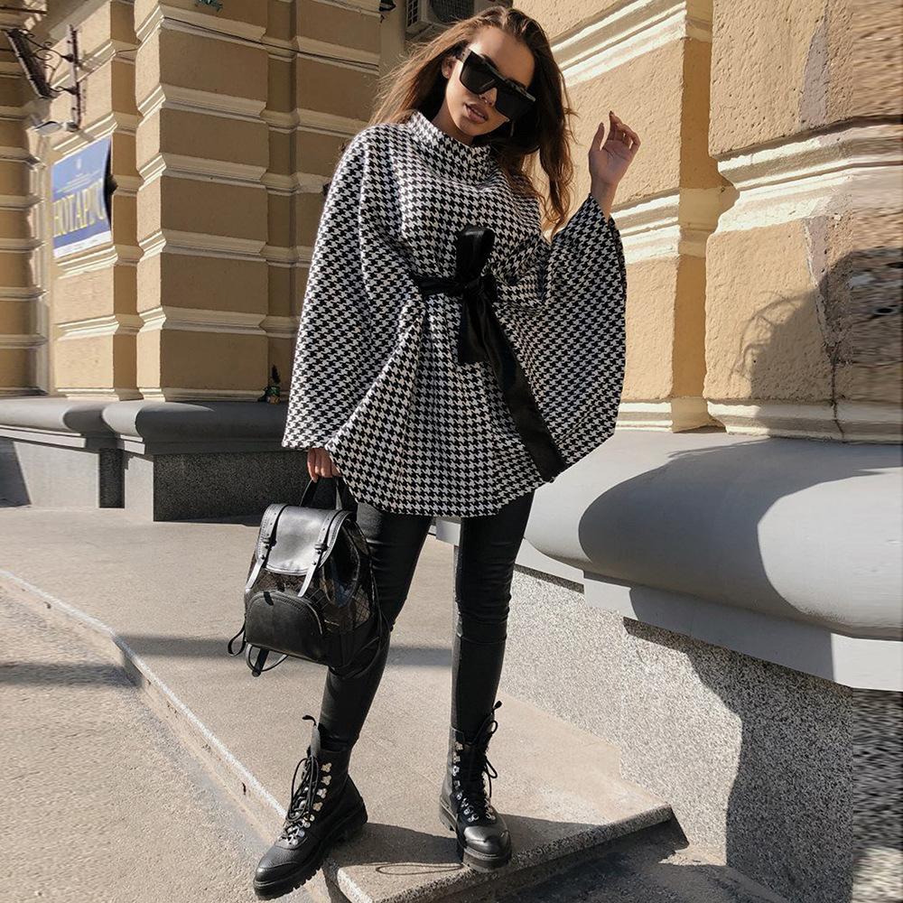 Women Winter Woolen Cape Tops-STYLEGOING
