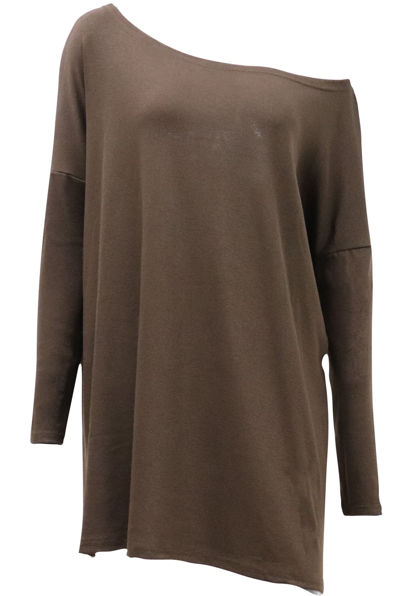Fashion Off The Shoulder Long Sleeves T Shirts-STYLEGOING