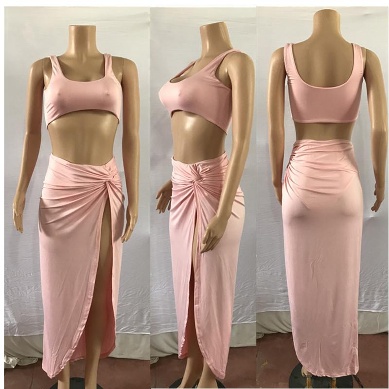 Sexy Women Strapless 2 Pieces Dresses-STYLEGOING