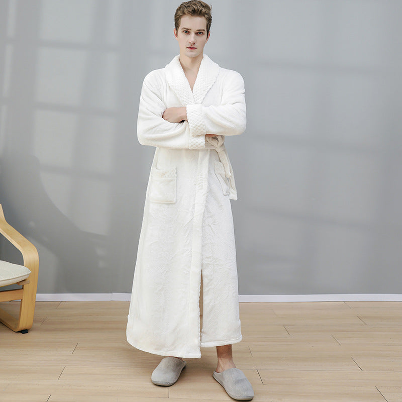 Winter Long Coral Fleece Sleepwear for Couple