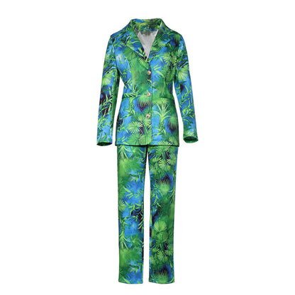 Women Casual Two Pieces Blazer and Pants