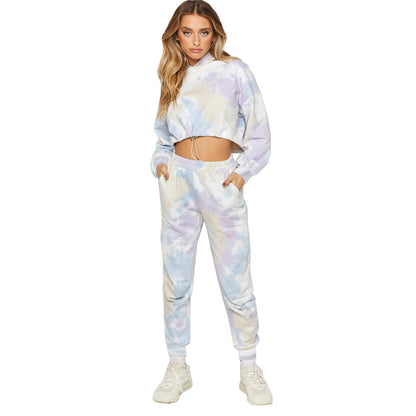 Casual Dyed Sports Two Pieces Outfits for Women
