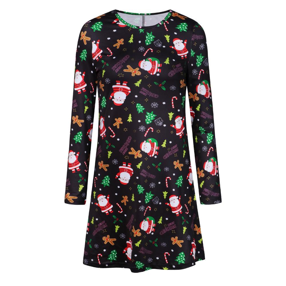 Winter Christmas Style Long Sleeves Dresses-STYLEGOING