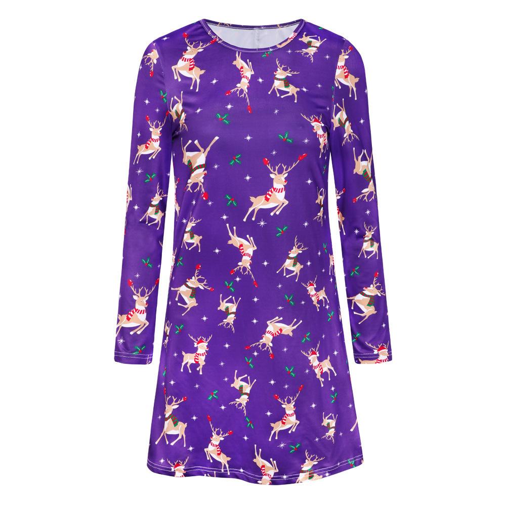 Winter Christmas Style Long Sleeves Dresses-STYLEGOING