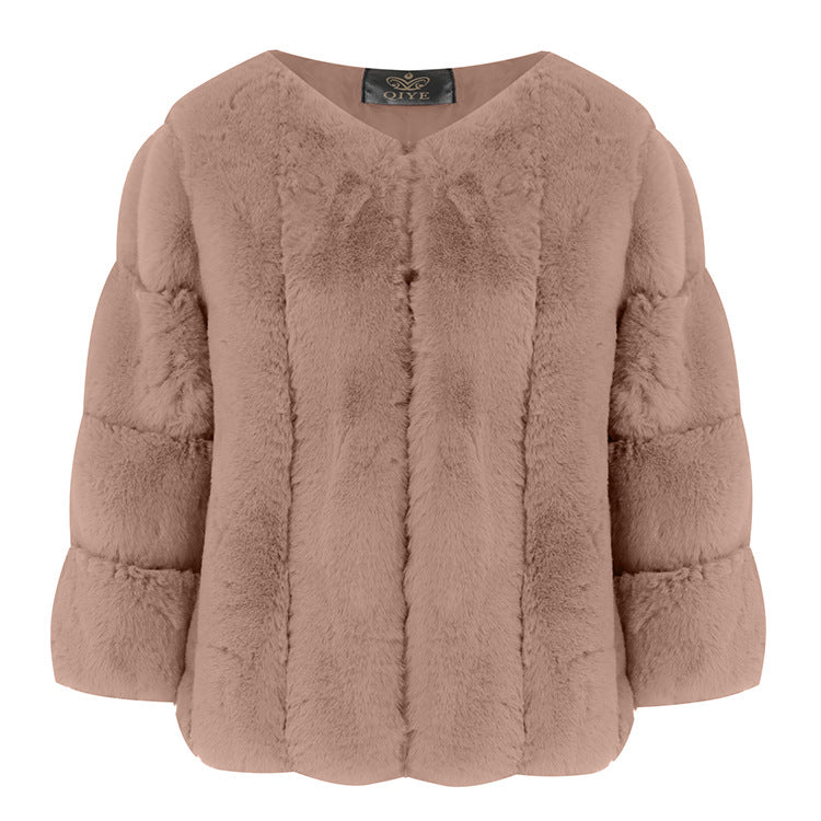 Winter Artificial Fur Short Coats for Women