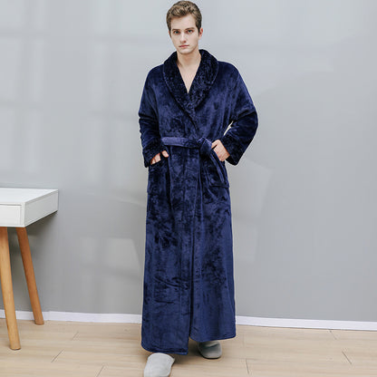 Winter Long Coral Fleece Sleepwear for Couple