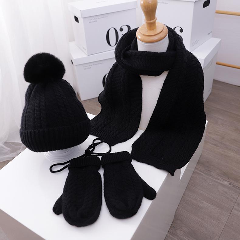 Kids Winter Kitting 3pcs/Set Hats&Scarfs&Gloves
