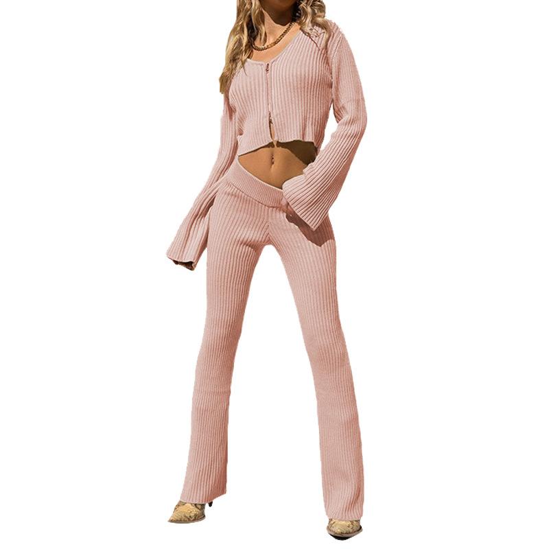 Leisure Long Sleeves Sexy Knitting Outfits-STYLEGOING