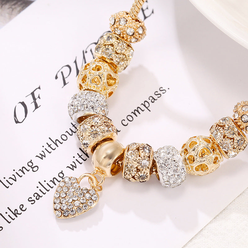 DIY Golden Color Sweetheart Bracelets for Women