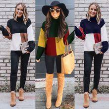 High Neck Long Sleeves Knitting Sweaters-STYLEGOING