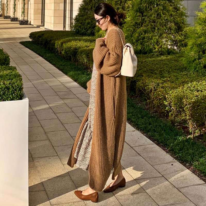 Luxury Loose Knitting Long Cardigan Sweaters-STYLEGOING