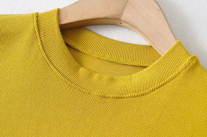 Sexy Tight Round Neck Long Sleeves Romper Shirts