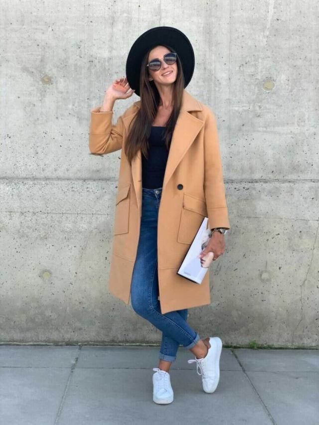 Women Long Sleeves Blazer Overcoat-STYLEGOING