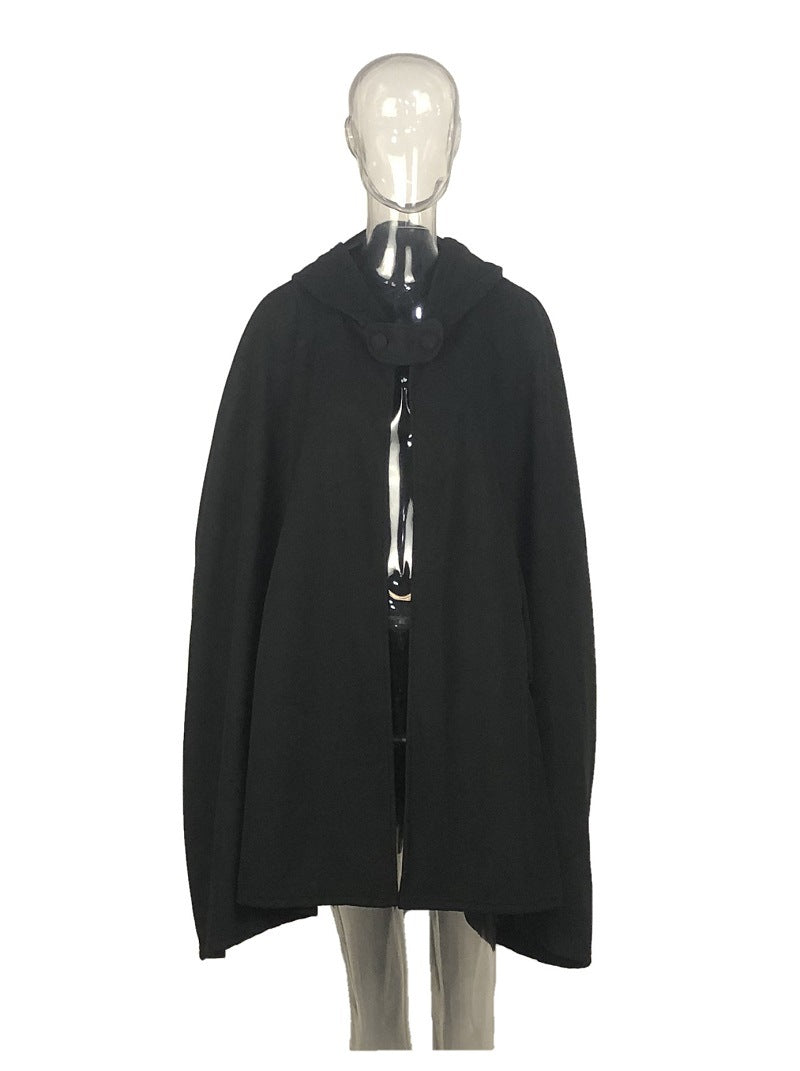 Women Loose Hoodies Cape Tops