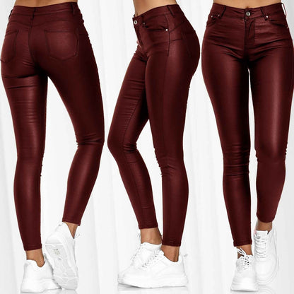 Sexy PU Leather Leggings for Women