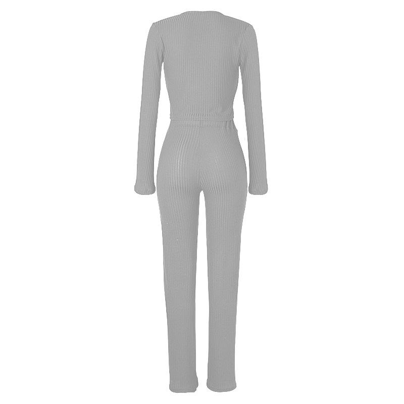 Leisure Long Sleeves Sexy Knitting Outfits-STYLEGOING