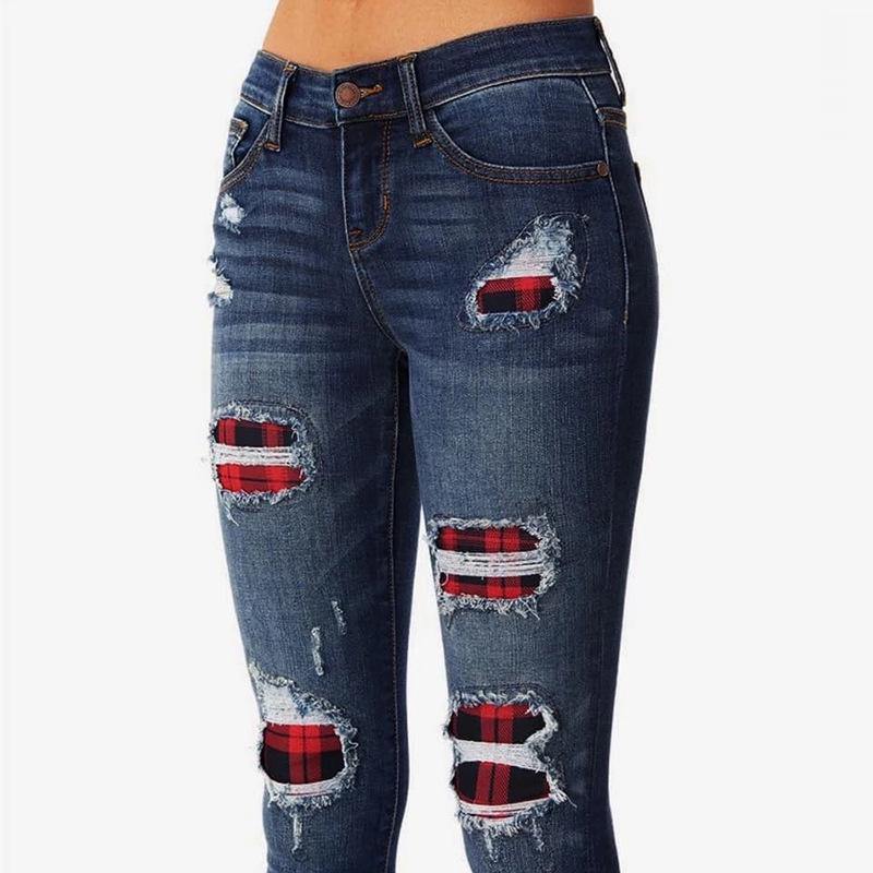 Hot Selling Leopard Sheath Jean Pants-STYLEGOING