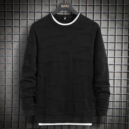 Casual Round Neck Knitted Sweaters for Men