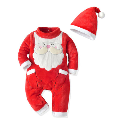 Merry Christmas Winter Velvet Suits for Baby