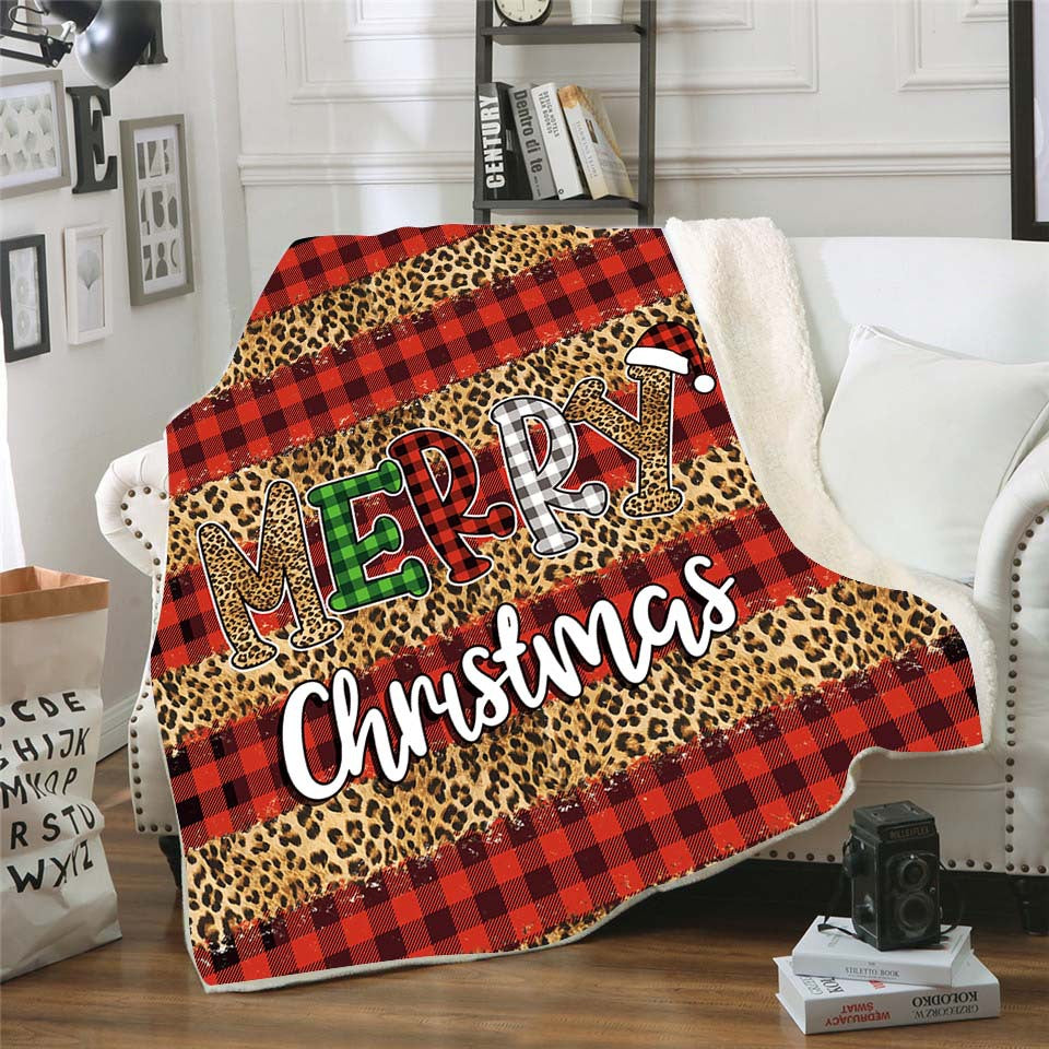 Double Thick Warm Throw Blankets for Christmas