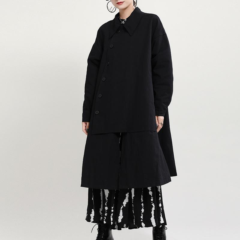Women Irregular Winter Thicken Overcoat