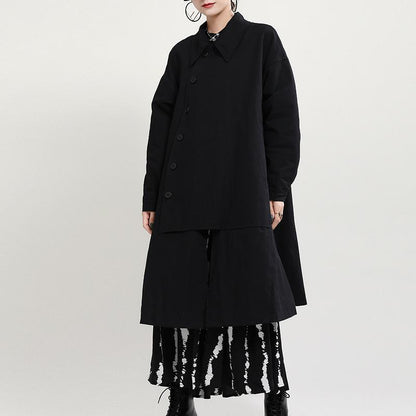 Women Irregular Winter Thicken Overcoat