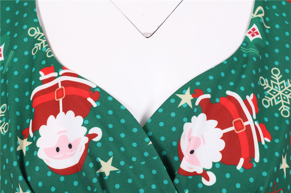 Merry Christmas Short Sleeves Dresses