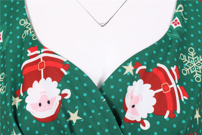 Merry Christmas Short Sleeves Dresses