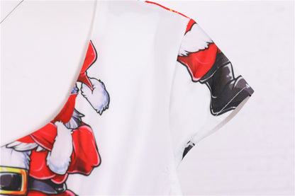 Merry Christmas Short Sleeves Dresses