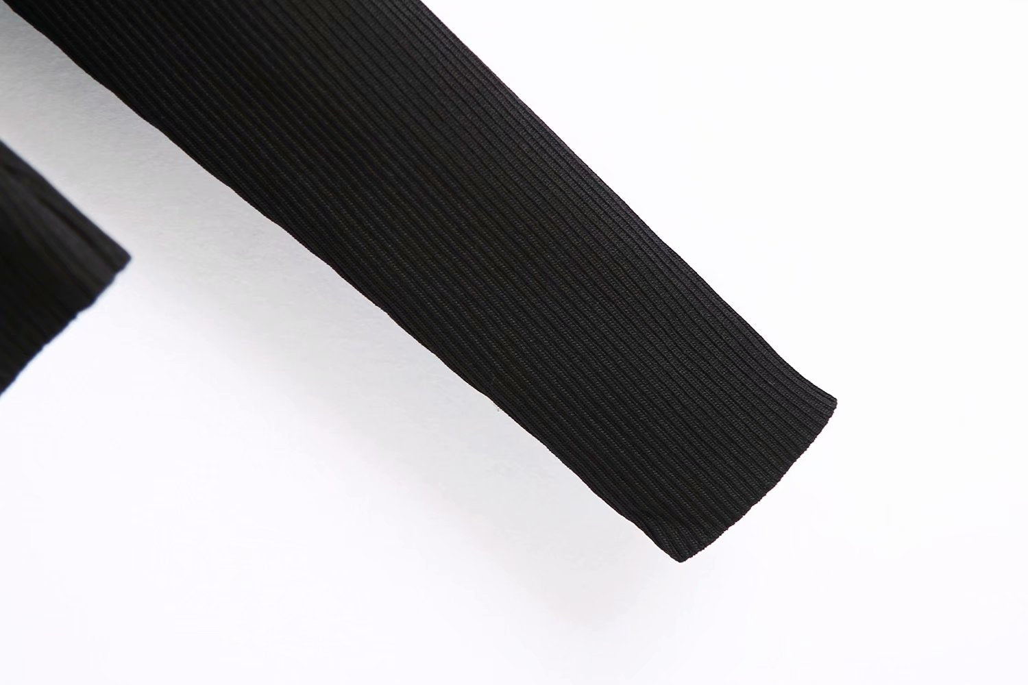 Sexy Black V Neck Knitting Long Sleeves Shirts