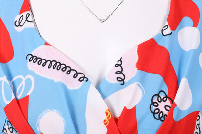 Merry Christmas Short Sleeves Dresses
