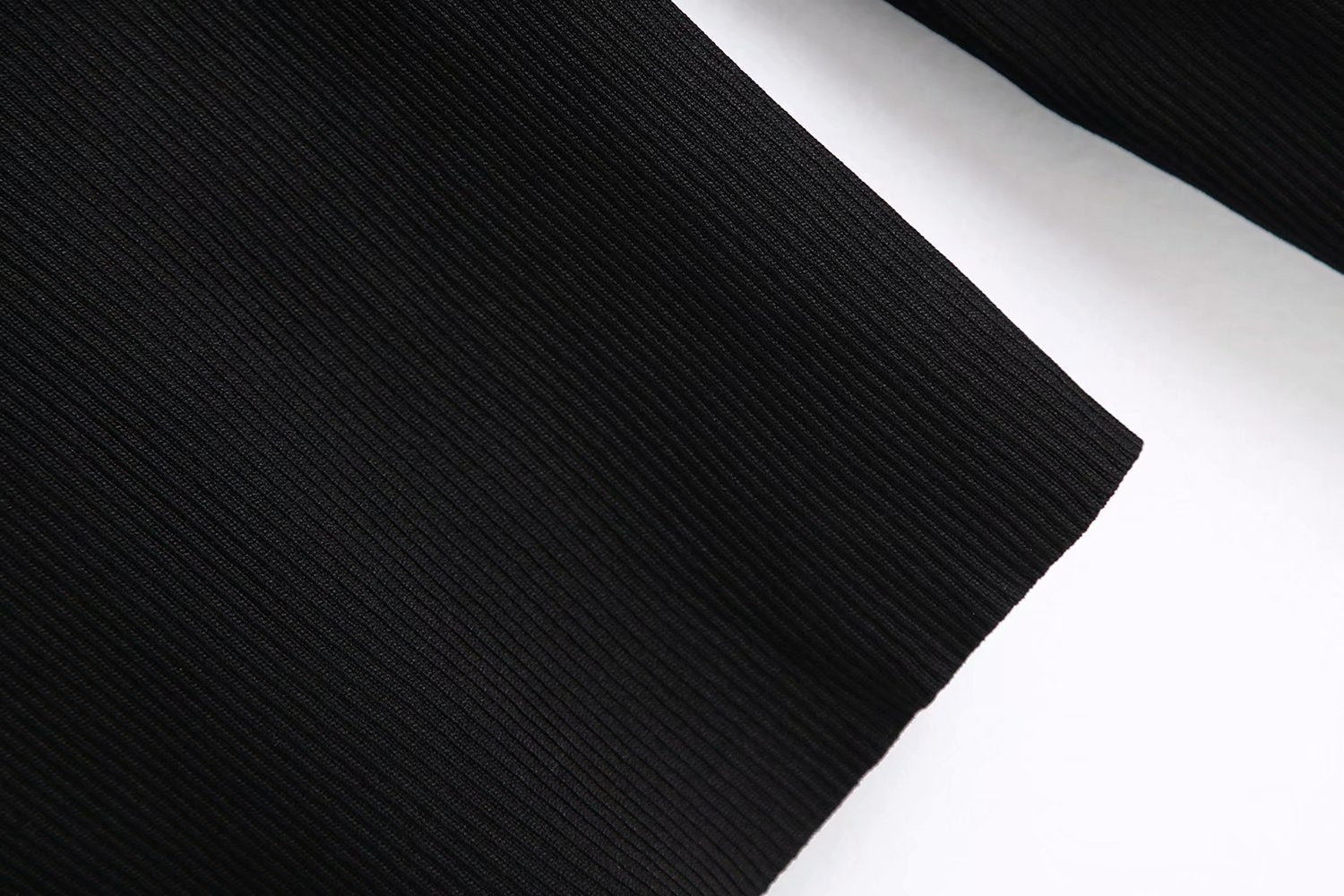 Sexy Black V Neck Knitting Long Sleeves Shirts