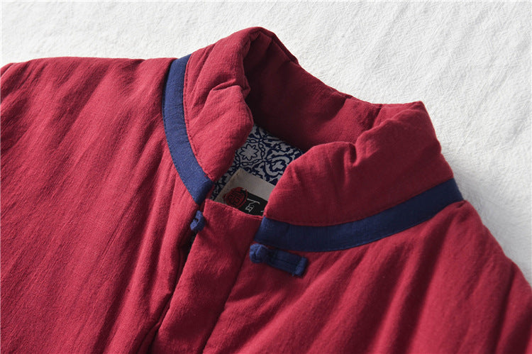 Vintage Cotton Winter Long Overcoats for Women