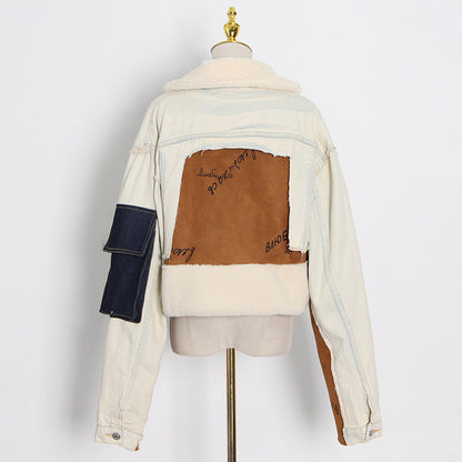 Luxury Hip Hop Sherpa Jacket Coats for Women